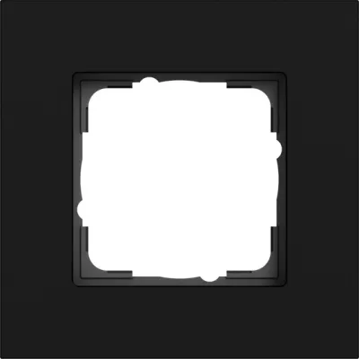 GIRA Abdeckrahmen 1-fach Esprit 0211409 | Aluminium | Schwarz matt lackiert | Metall | Unterputzmontage | IP20