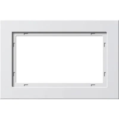 Gira Abdeckrahmen E2 1,5-fach 100129 | Unterputz | bruchsicher | Kunststoff | glänzend | IP20 | reinweiß