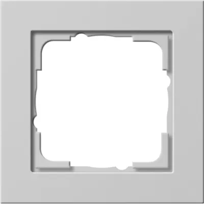 GIRA Abdeckrahmen 1-fach E2 | 021137 | Rahmen für Unterputz | grau matt | Thermoplast | bruchsicher | IP20