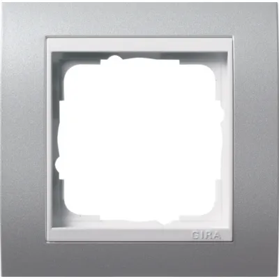 Gira Abdeckrahmen 1-fach 0211326 | Event Serie | Kunststoff | Aluminium | reinweiß glänzend | bruchsicher