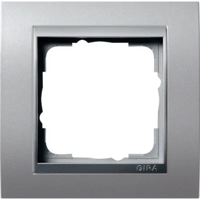 Gira Abdeckrahmen 1-fach 021136 | Event Serie | Aluminium | bruchsicher | Thermoplast | waagerecht & senkrecht