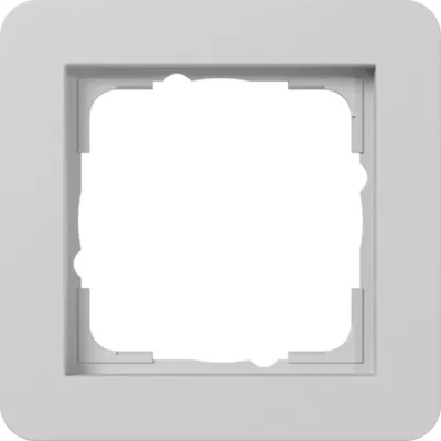 GIRA Abdeckrahmen 1fach E1 0211154 | Schalterrahmen | Kunststoff Thermoplast | bruchsicher | Unterputz | matt grau