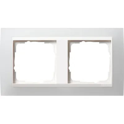 Gira Abdeckrahmen 2-fach 0212334 | Event Opak | reinweiß glänzend | Kunststoff | bruchsicher | IP20 | halogenfrei
