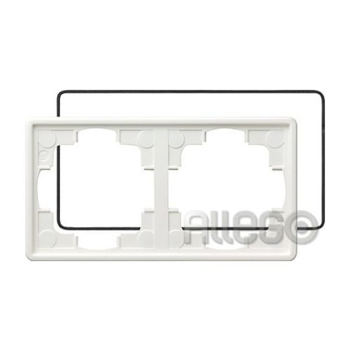 Bild: Gira Abdeckrahmen 2f.rws IP21, S-Color 025240