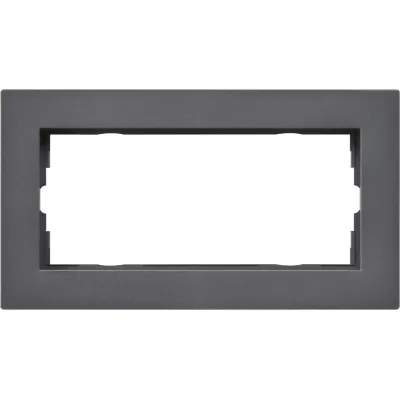 GIRA Abdeckrahmen 2fach anth ohne M. 1002235