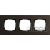 Bild: Gira Abdeckrahmen 3-fach aluminium braun 0213127