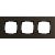 Bild: Gira Abdeckrahmen 3-fach aluminium braun 0213127
