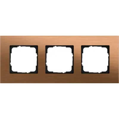 GIRA Abdeckrahmen 3-fach Esprit 021338 | Bronze | Metall | PVD-Beschichtung | Unterputz | halogenfrei