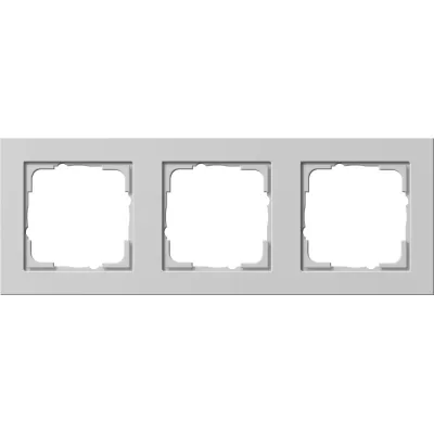 GIRA Abdeckrahmen 3-fach E2 021337 | Haupt-Keyword: Abdeckrahmen 3-fach E2 Grau | Kunststoff | matt | grau