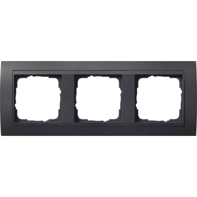 Gira Abdeckrahmen 3-fach 021308 | Event Serie | Kunststoff | bruchsicher | Unterputz | anthrazit