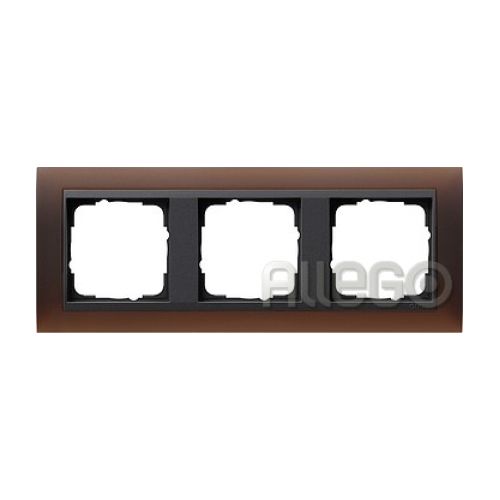 Bild: Gira Abdeckrahmen 3f.opak dbr 021313