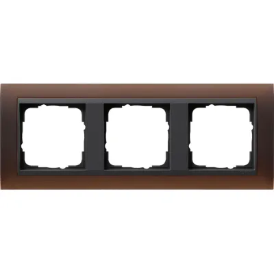 Gira Abdeckrahmen 3f.opak dbr 021313