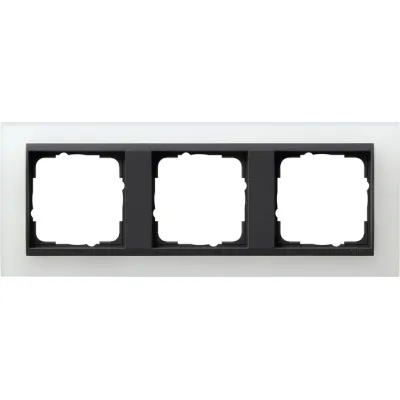Gira Abdeckrahmen 3-fach Event 021324 | opak weiß | bruchsicher | Kunststoff | Unterputz | IP21