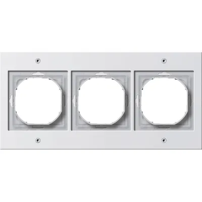 Gira Abdeckrahmen 3-fach 021366 | TX_44 | Unterputz | IP44 | Kunststoff Thermoplast | Dichtungsflansch | reinweiß