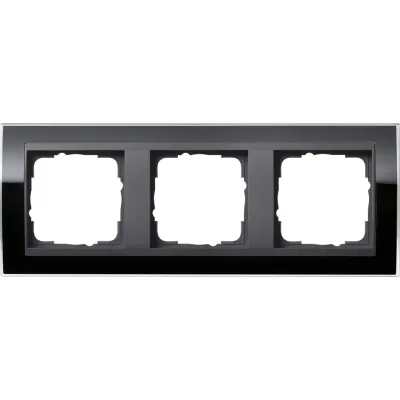 GIRA Abdeckrahmen 3-fach 0213738 | Rahmen für Unterputz-Installation | bruchsicher | Kunststoff | anthrazit