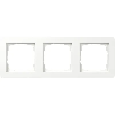 GIRA Abdeckrahmen 3fach E1 0213151 | Unterputz | Kunststoff Thermoplast | Reinweiß seidenmatt | RAL 9010