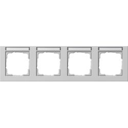 GIRA Abdeckrahmen 4-f. waager.BSF grau 109437