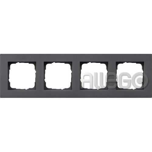 Bild: GIRA Abdeckrahmen 4fach anth 0214235