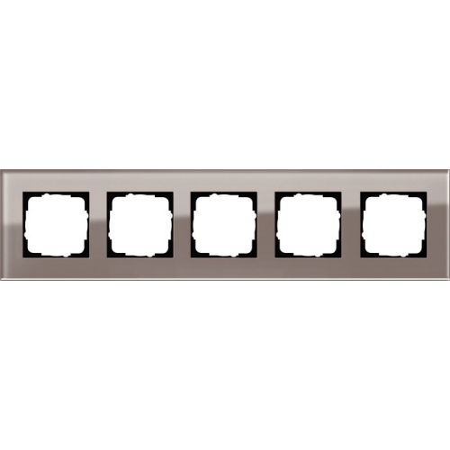 Bild: GIRA Abdeckrahmen 5fach Esprit Glas Umbra 0215122