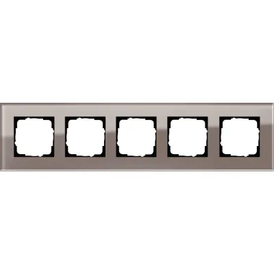 GIRA Abdeckrahmen 5fach Esprit Glas Umbra 0215122
