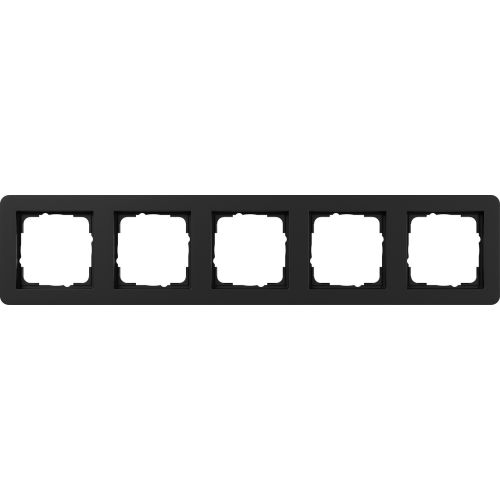 Bild: GIRA Abdeckrahmen 5fach schwarz m 0215153