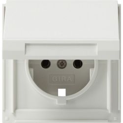 GIRA Abdeckung 144266 SCHUKO KD+SH TX44 WG UP Reinweiss