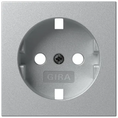 GIRA Abdeckung SCHUKO-Steckdose 492026 | System 55 | Ersatzteil Typ F | 16A 250V~ | Aluminium
