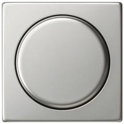 Gira Abdeckung Drehknopf Dimmer 0650600 | System 55 | Potentiometer geeignet | Edelstahl | IP20 | halogenfrei