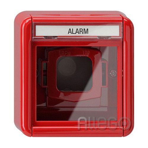 Bild: Gira Abdeckung rt m.Glas AP-WG 020630