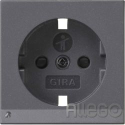 Gira Abdeckung SCHUKO LED-Leuchte + SH 093628 System 55 Anthrazit Gira Abdeckung