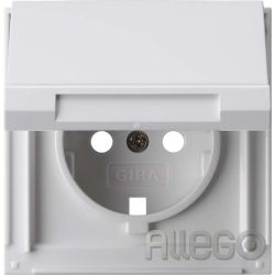 Gira Abdeckung Schuko-Steckdose 092266 TX_44 m. Klappdeckel IP44 reinwe