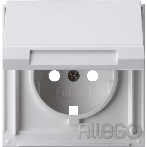 Bild: Gira Abdeckung Schuko-Steckdose 092266 TX_44 m. Klappdeckel IP44 reinwe
