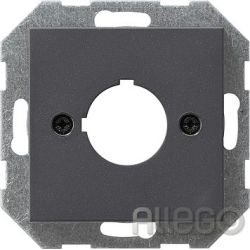 Gira Abdeckung + Tragring Geräte 027228 22,5mm System 55 anthrazit Gira Abdeckun