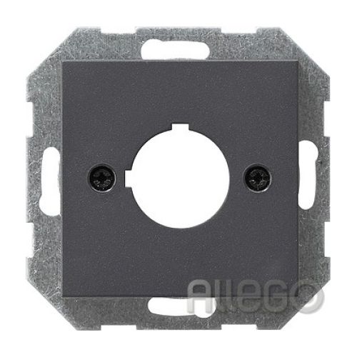 Bild: Gira Abdeckung + Tragring Geräte 027228 22,5mm System 55 anthrazit Gira Abdeckun