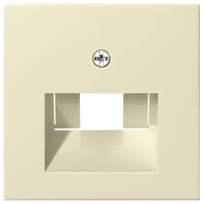Gira Abdeckung Zentralplatte 027001 | UAE IAE ISDN System 55 | Unterputz | Kunststoff | cremeweiß glänzend RAL 1013
