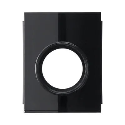 GIRA Adapter Leitungseinführung 1-fach 0011055 | Rohr M20 | Studio Serie | Kanalschieber | Schwarz glänzend