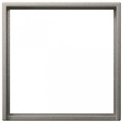 GIRA Adapterrahmen 0282600 | System 55 | quadratischer Ausschnitt 50x50 mm | Edelstahl lackiert | für Fremdgeräte