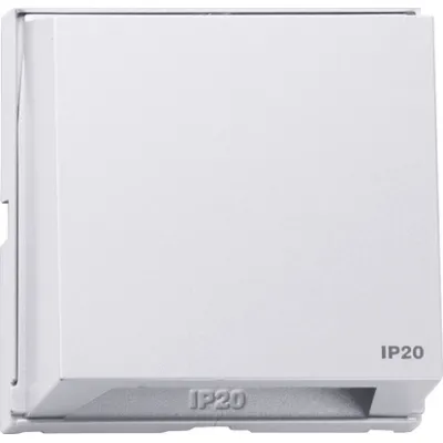 GIRA Adapterrahmen mit steckbarer Abdeckhaube 116366 | System 55 zu TX_44 | 55x55 mm | Klappdeckel | IP20 | reinweiß