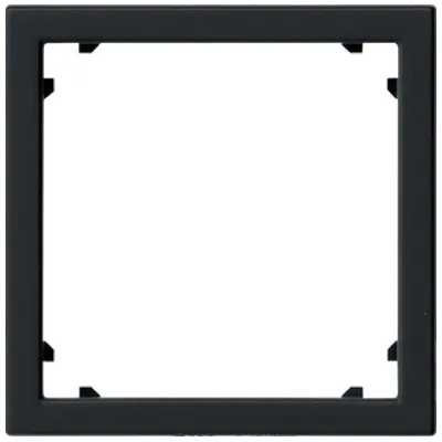GIRA Adapterrahmen 0283005 | System 55 | quadratisch 45x45 mm | für Fremdgeräte | Schwarz matt