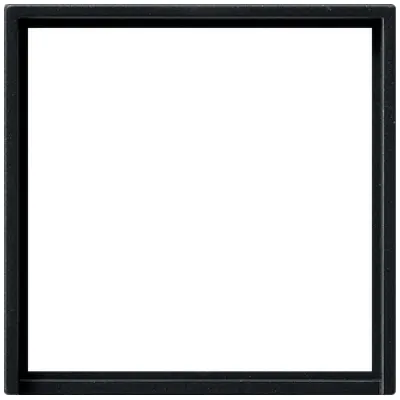 Gira Adapterrahmen 0282005 | System 55 | quadratisch 50x50mm | für Fremdgeräte | Schwarz matt