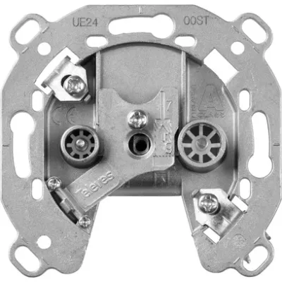GIRA Antennensteckdose EDU 04F 004600 | Enddose Sat/BK | 2-fach | 5dB | 4-2400 MHz | kabelmodemtauglich | ohne Abdeckung