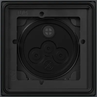 Gira Aufputz-Gehäuse 1-fach 5501910 | System 106 | Türstation-Modul | Kunststoff | anthrazit | 106,5x106,5x23,35 mm