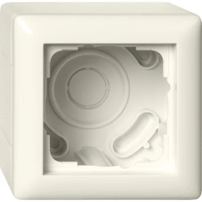 Gira Aufputzgehäuse 1-fach 106101 | Standard 55 | IP20 Elektrogehäuse | Kunststoff | cremeweiß glänzend