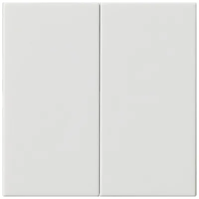 Gira Bedienaufsatz 2-fach 536203 | System 3000 | Schalteraufsatz für Jalousie | Reinweiß glänzend | System 55