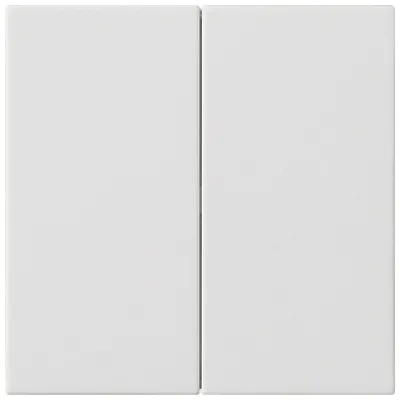 Gira Bedienaufsatz 2-fach 536227 | System 3000 System 55 | Jalousieeinsatz geeignet | Reinweiß seidenmatt | 2 Tasten