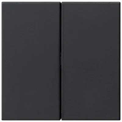 GIRA Bedienaufsatz 2fach 5362005 | System 3000 System 55 | Jalousie-Schalter | Kunststoff Thermoplast | schwarz matt