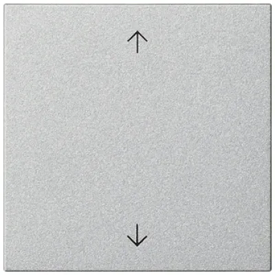 Gira Bedienaufsatz System 3000 536126 | Pfeilsymbole | Jalousiesteuerung | System 55 | Aluminium | 1 Taste | Halogenfrei