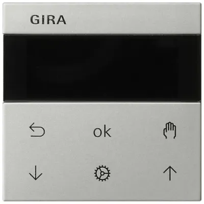 GIRA Jalousie-Schaltuhr System 3000 | Edelstahl | kapazitiver Sensor | Zeitschaltuhr für Rollläden | System 55