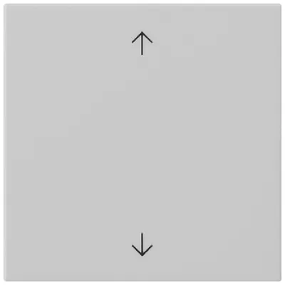 GIRA Bedienaufsatz System 3000 5361015 | Pfeilsymbole | für Jalousie-, Schalt- & Dimmeinsatz | grau matt
