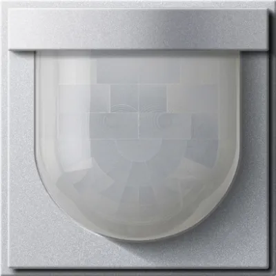 GIRA Bewegungsmelderaufsatz System 3000 537565 | Bewegungsmelder Unterputz | 2,2 m Montagehöhe | 180° | IP44 | Alu